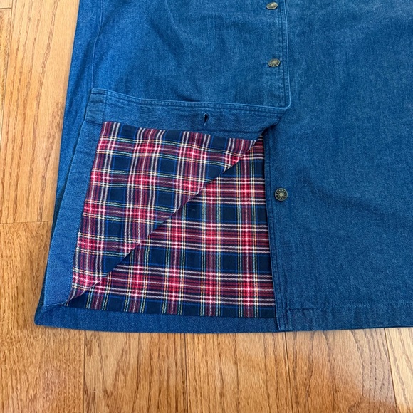 Blair Women's Long Button Up Front Jean Maxi Skirt Size Large - Picture 5 of 9